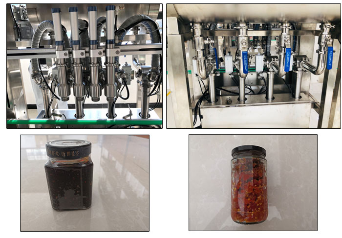 醬料灌裝機設(shè)備細節(jié)及樣品實拍