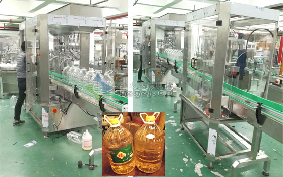 5L食用油灌裝機試機